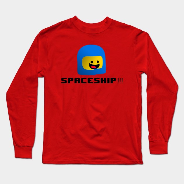 SPACESHIP! Long Sleeve T-Shirt by Randomart